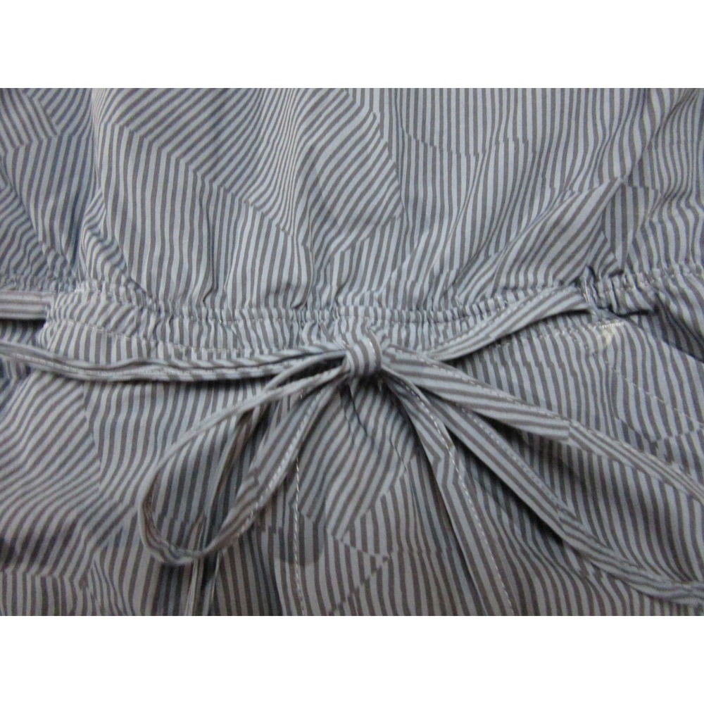 Mountain Hardwear Romper Womens Medium Blue Dynama Striped Activewear V Neck - Picture 2 of 16